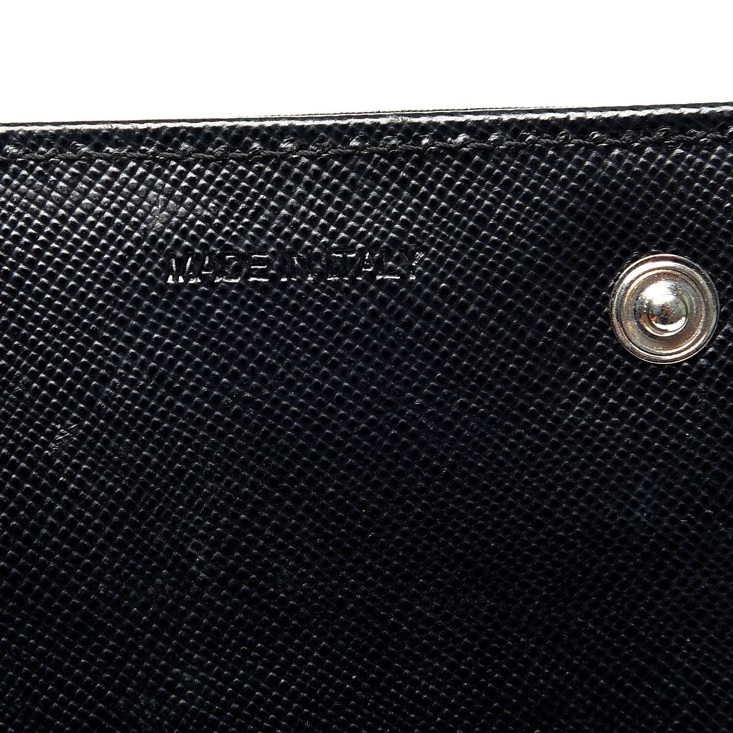 Prada Tessuto Nylon Continental Flap Wallet Black 9 of 12