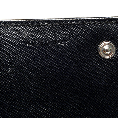 Prada Tessuto Nylon Continental Flap Wallet Black 9 of 12