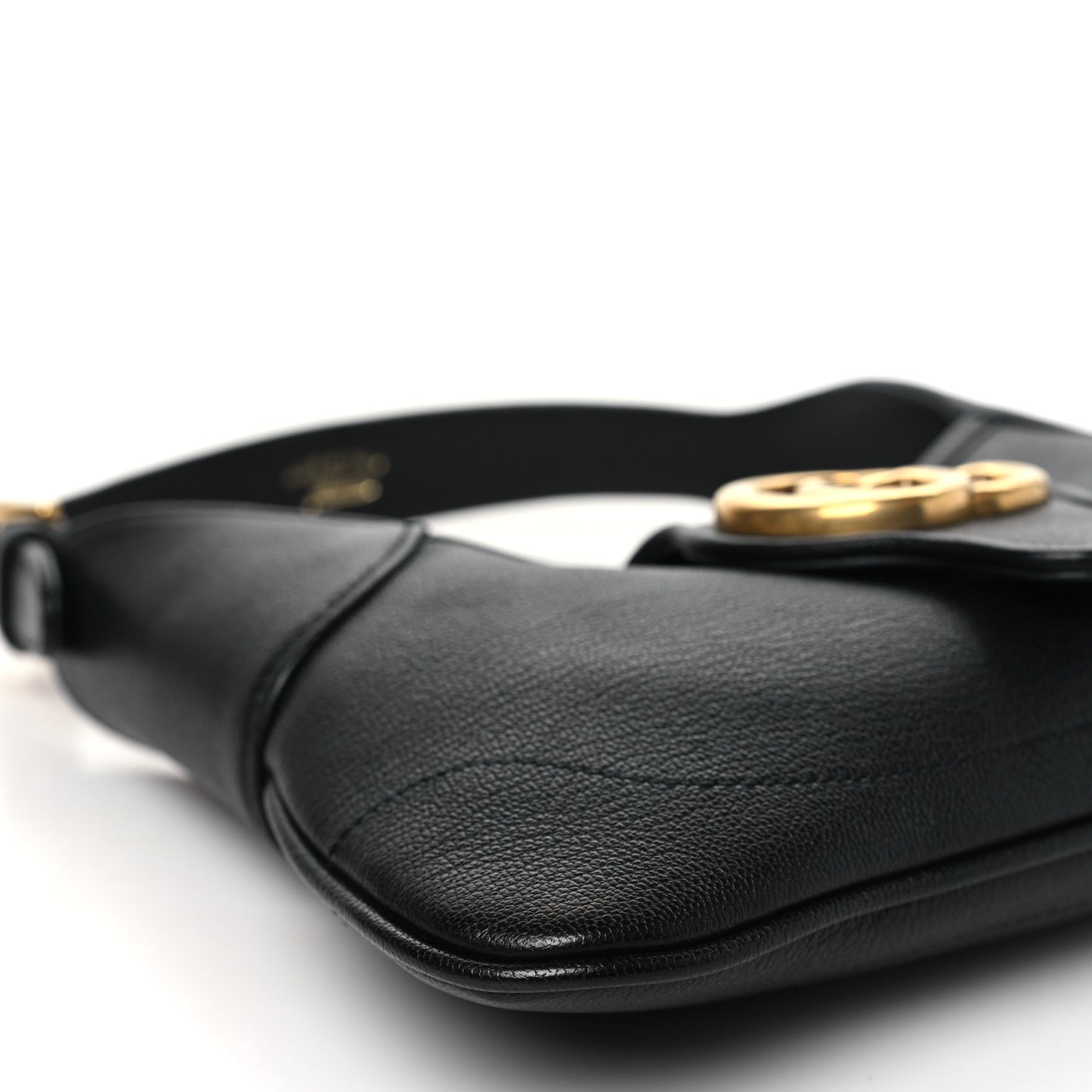 Goatskin Small GG Aphrodite Shoulder Bag Black