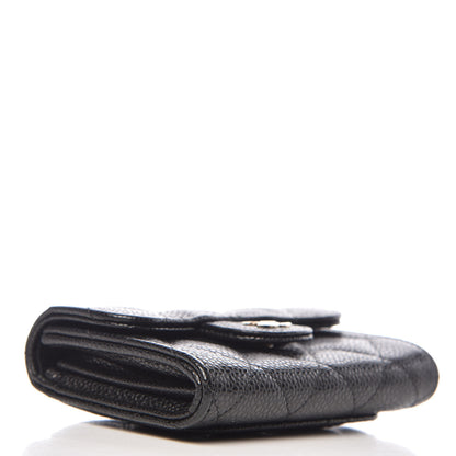 Chanel Caviar Quilted Flap Card Holder Wallet Black 4 of 8