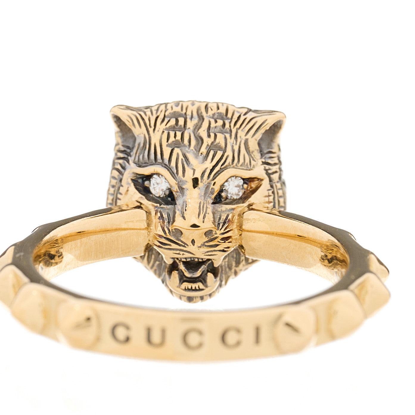 18K Yellow Gold Pink Tourmaline Le Marché Des Merveilles Feline Ring 49 4.75