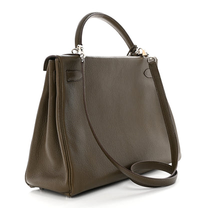 Hermes Chevre De Coromandel Kelly Retourne 32 Vert Olive 2 of 11