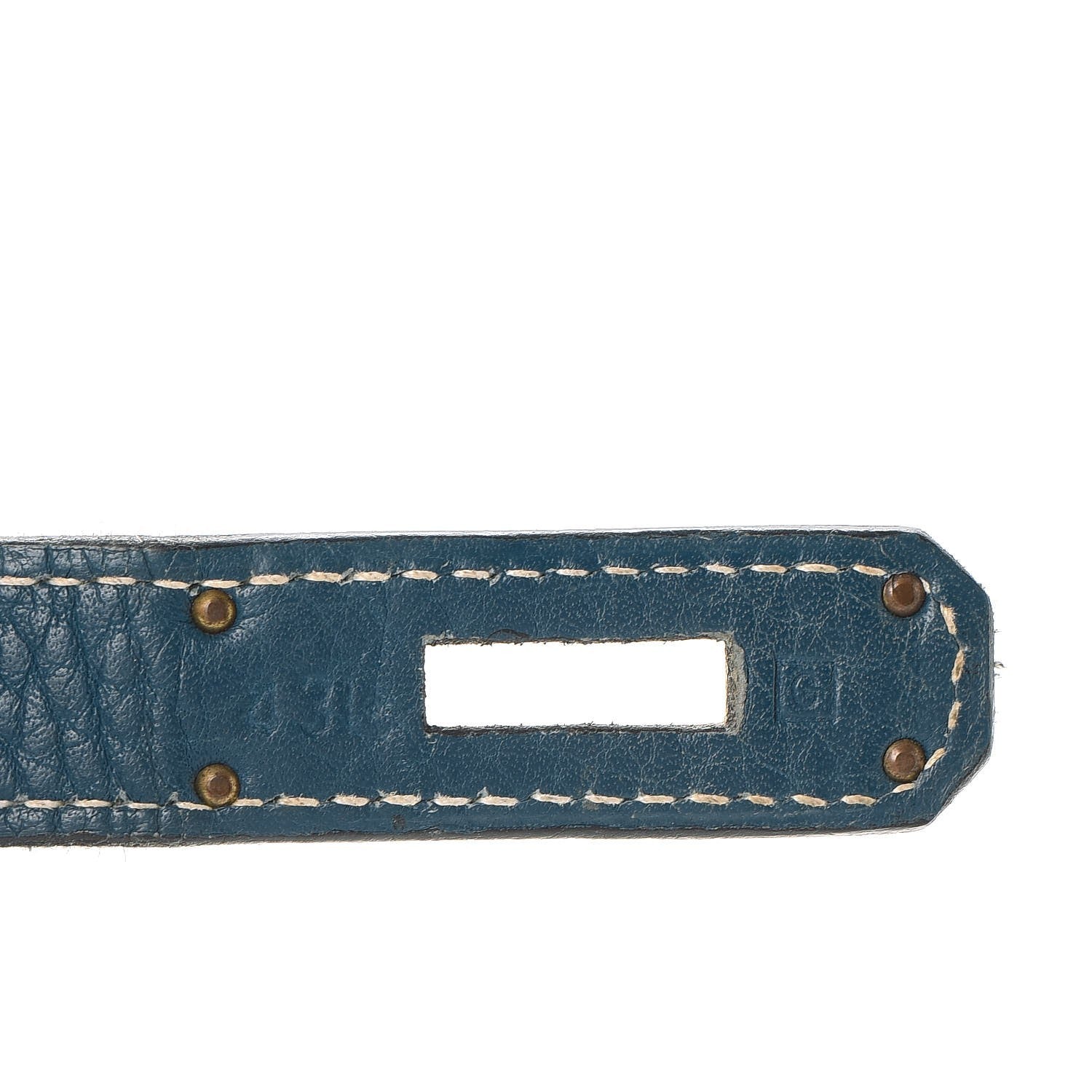 Hermes Taurillon Clemence Birkin 35 Bleu Thalassa 26 of 56