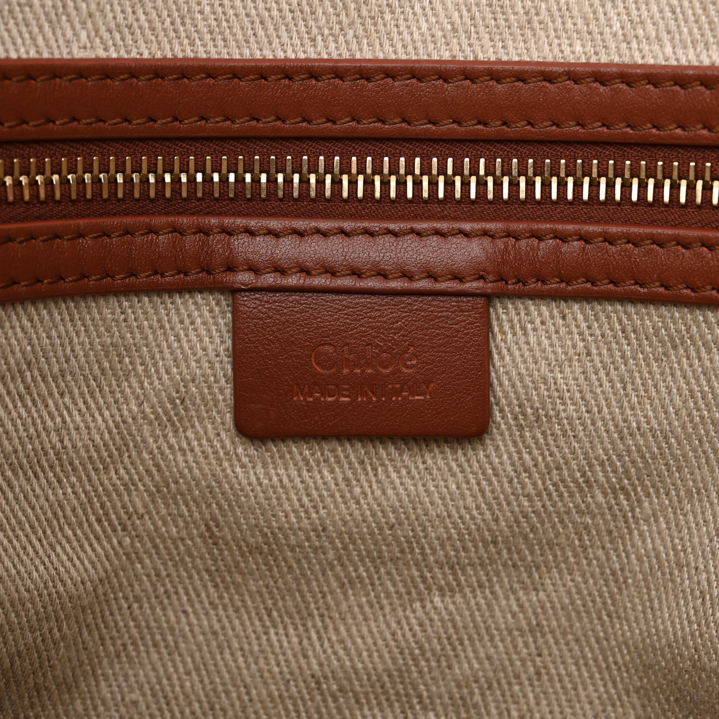 Calfskin Judy East West Tote Brown