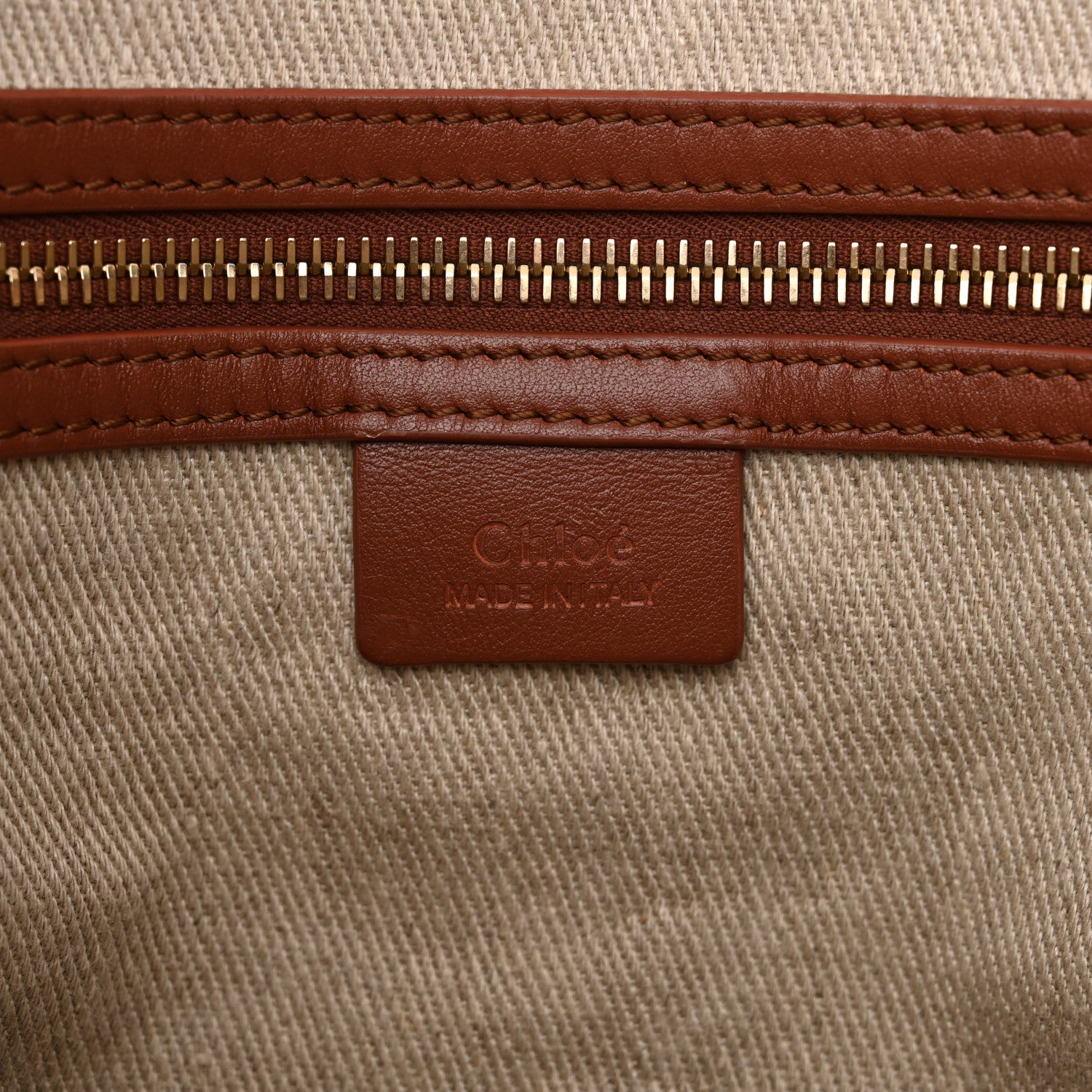 Chloe Calfskin Judy East West Tote Brown 6 of 10