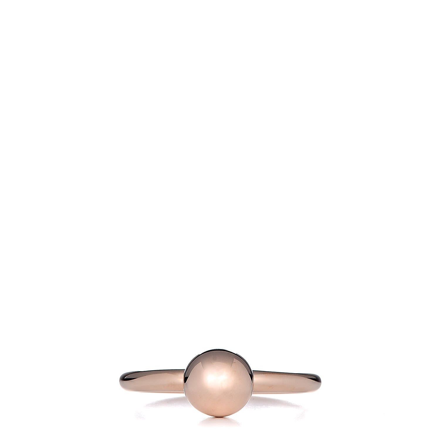 Tiffany 18K Rose Gold 8mm HardWear Ball Ring 57 8 1 of 6