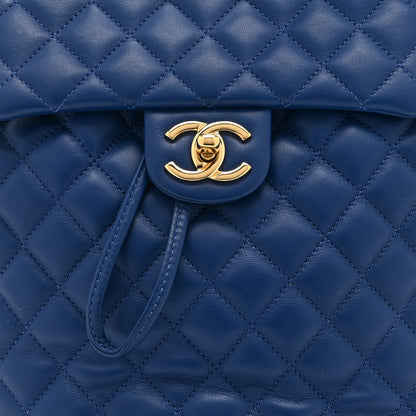 Chanel Lambskin Quilted Small Urban Spirit Backpack Blue 8 of 11