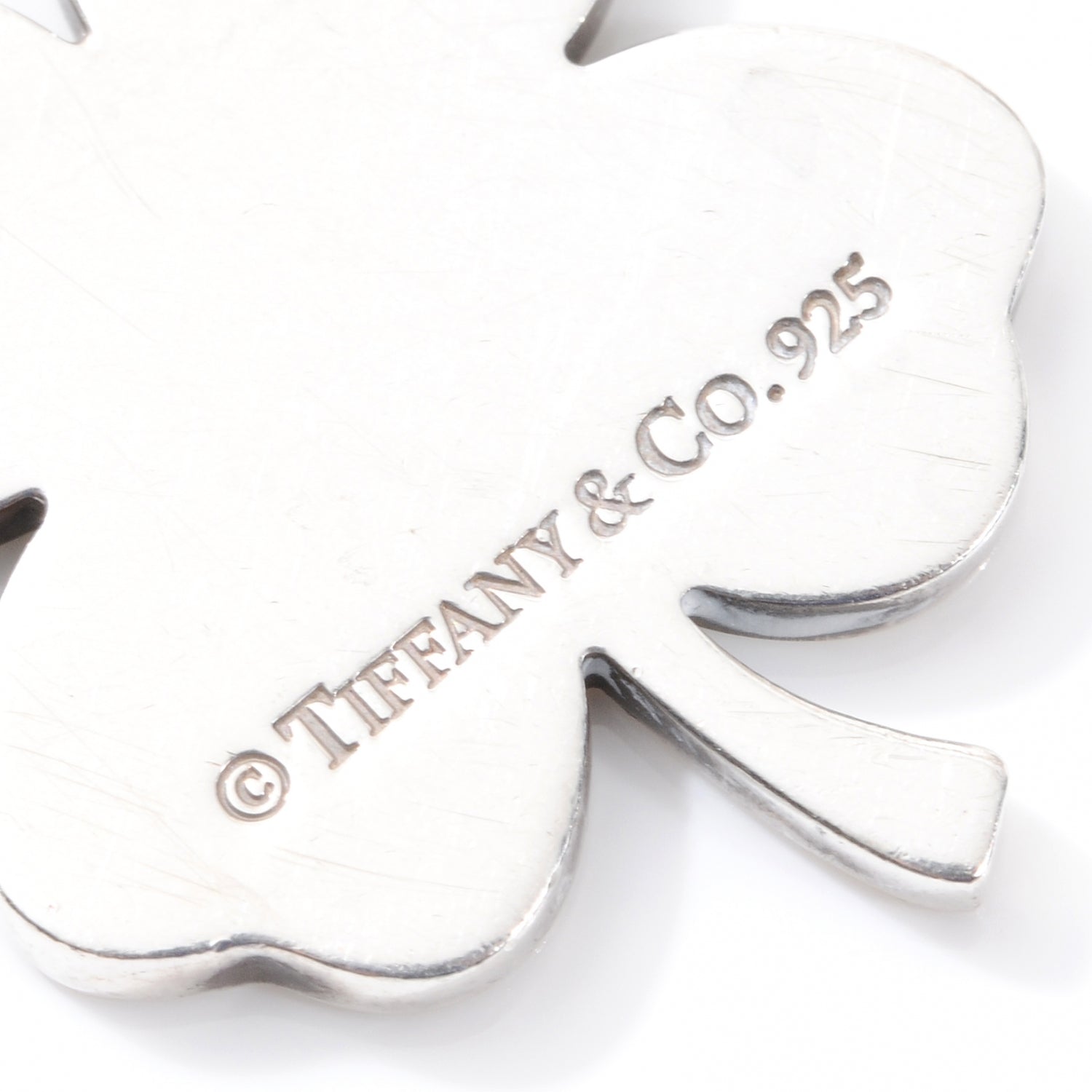 Tiffany Sterling Silver Shamrock Charm 3 of 4