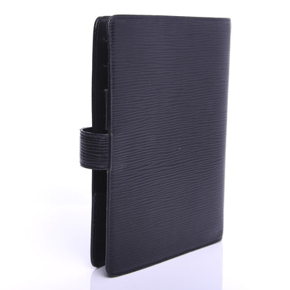 Louis Vuitton Epi Medium Ring Agenda Cover Black 3 of 8