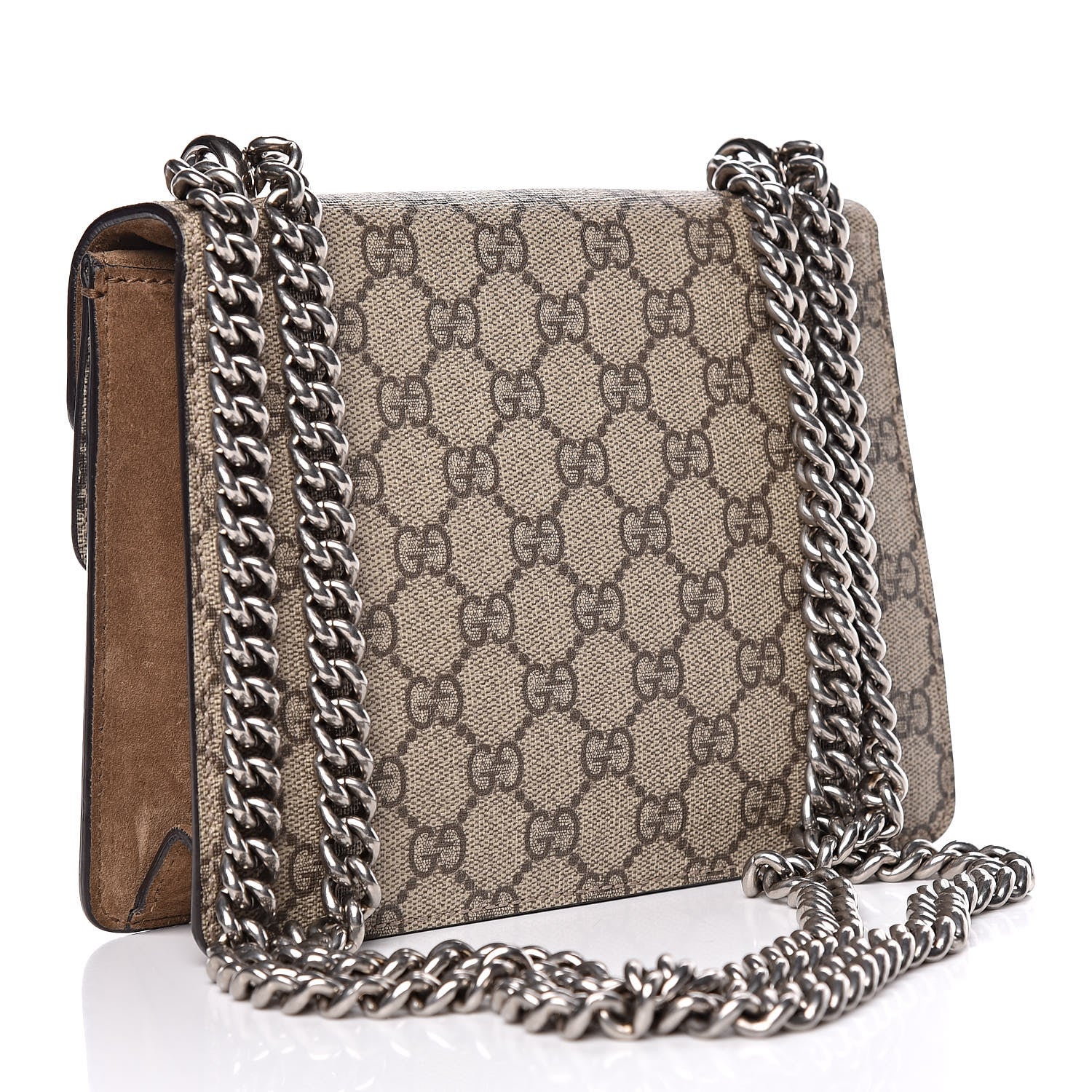 Gucci GG Supreme Monogram Mini Dionysus Shoulder Bag Taupe 3 of 12