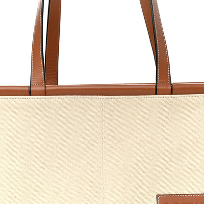 Loewe Canvas Calfskin Small Cushion Tote Beige 8 of 17