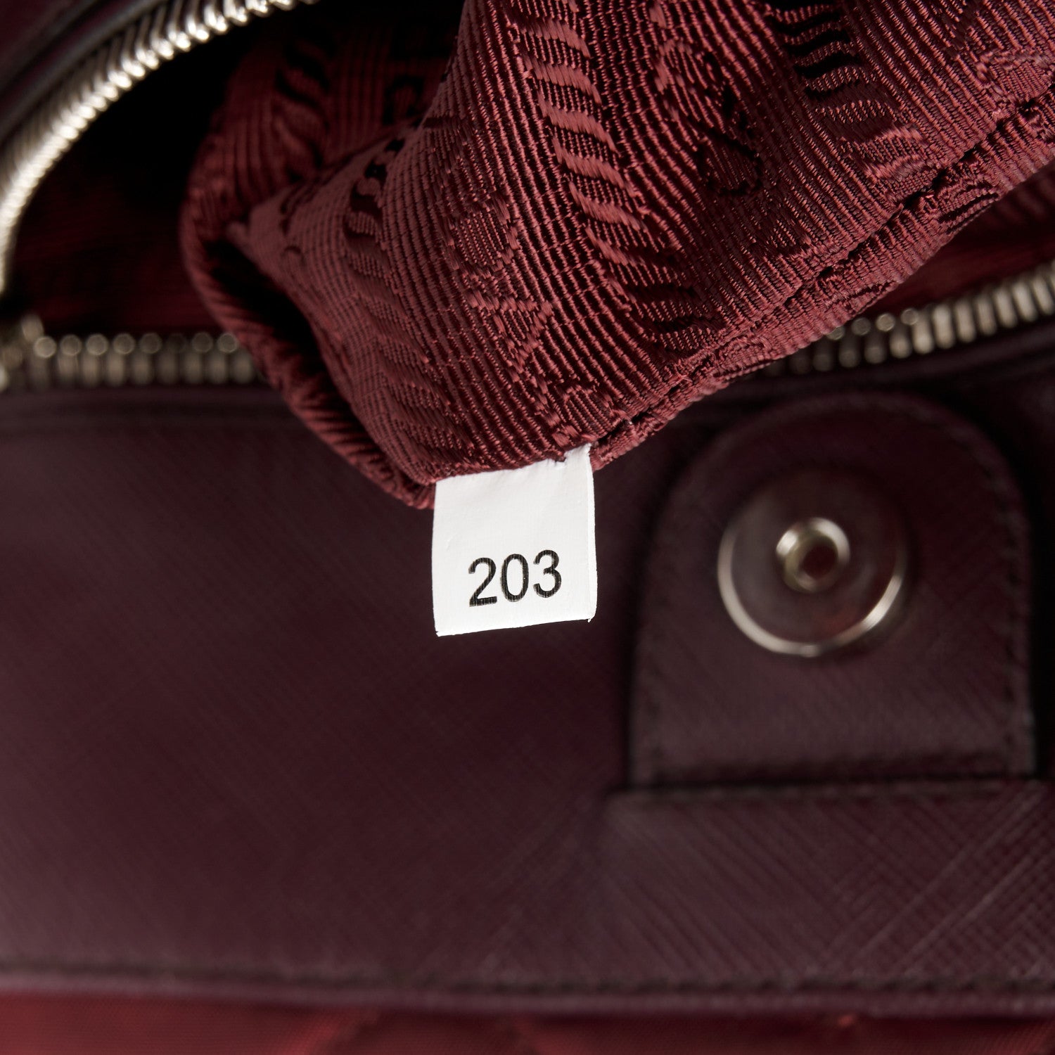 Prada Nylon Tessuto Impuntu Quilted Tote Granato 7 of 11