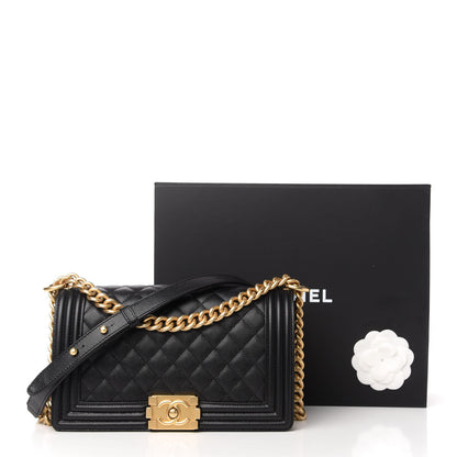 Chanel Caviar Quilted Medium Boy Flap Black 11 of 11