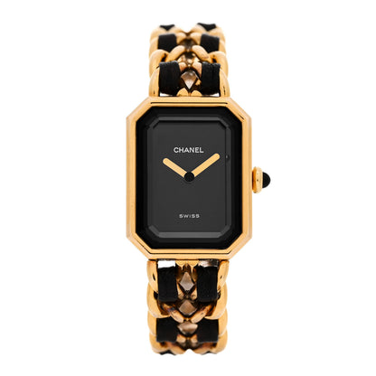Chanel Stainless Steel Lambskin 20mm Chain Premiere Quartz Watch Gold M 1 of 7
