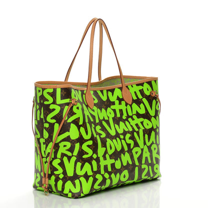 Louis Vuitton Monogram Graffiti Neverfull GM Green 3 of 6