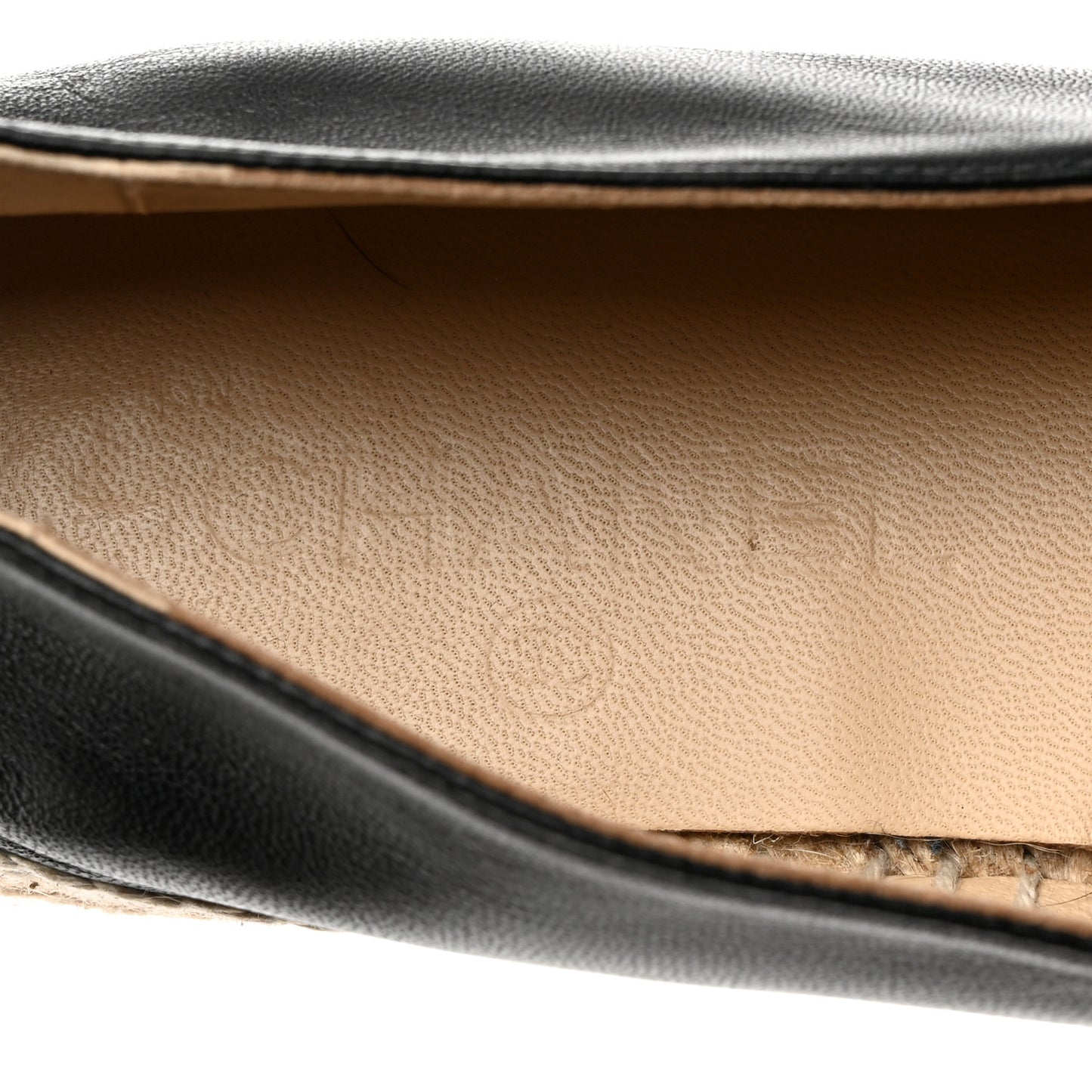 Lambskin CC Espadrilles 39 Black
