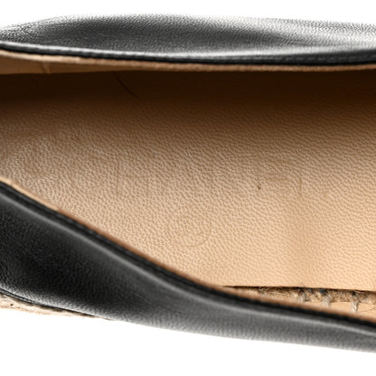 Chanel Lambskin CC Espadrilles 39 Black 8 of 9