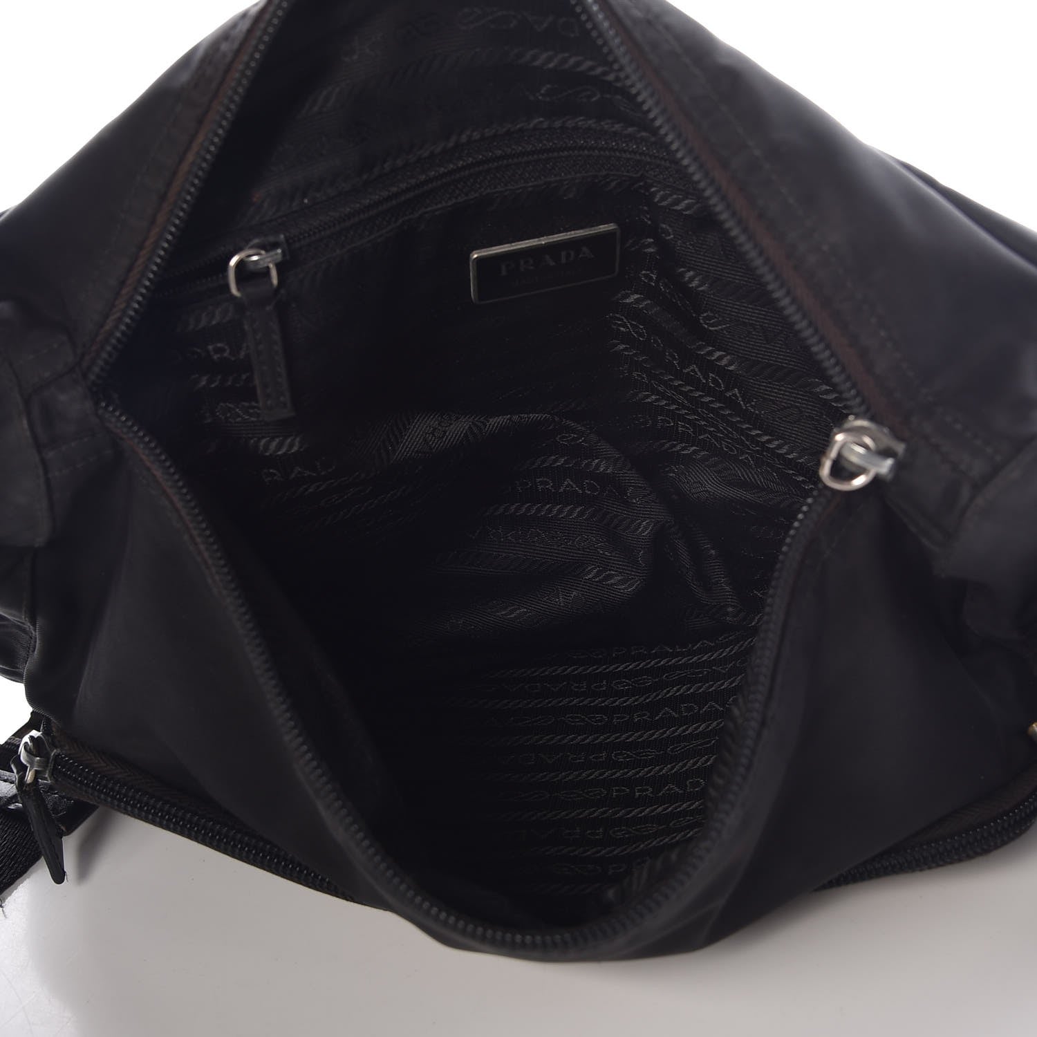 Prada Nylon Vela Messenger Bag Black 5 of 20