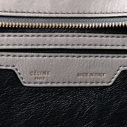 Celine Drummed Calfskin Suede Medium Trapeze Almond 5 of 14