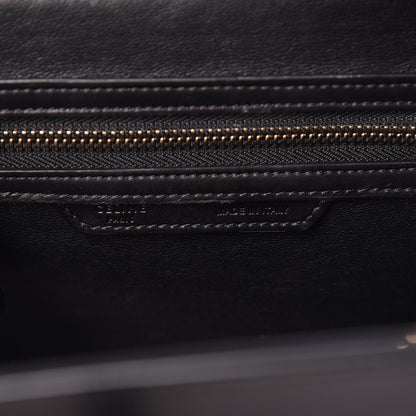 Celine Shrunken Lambskin Micro Bi-Color Luggage Black White 6 of 13