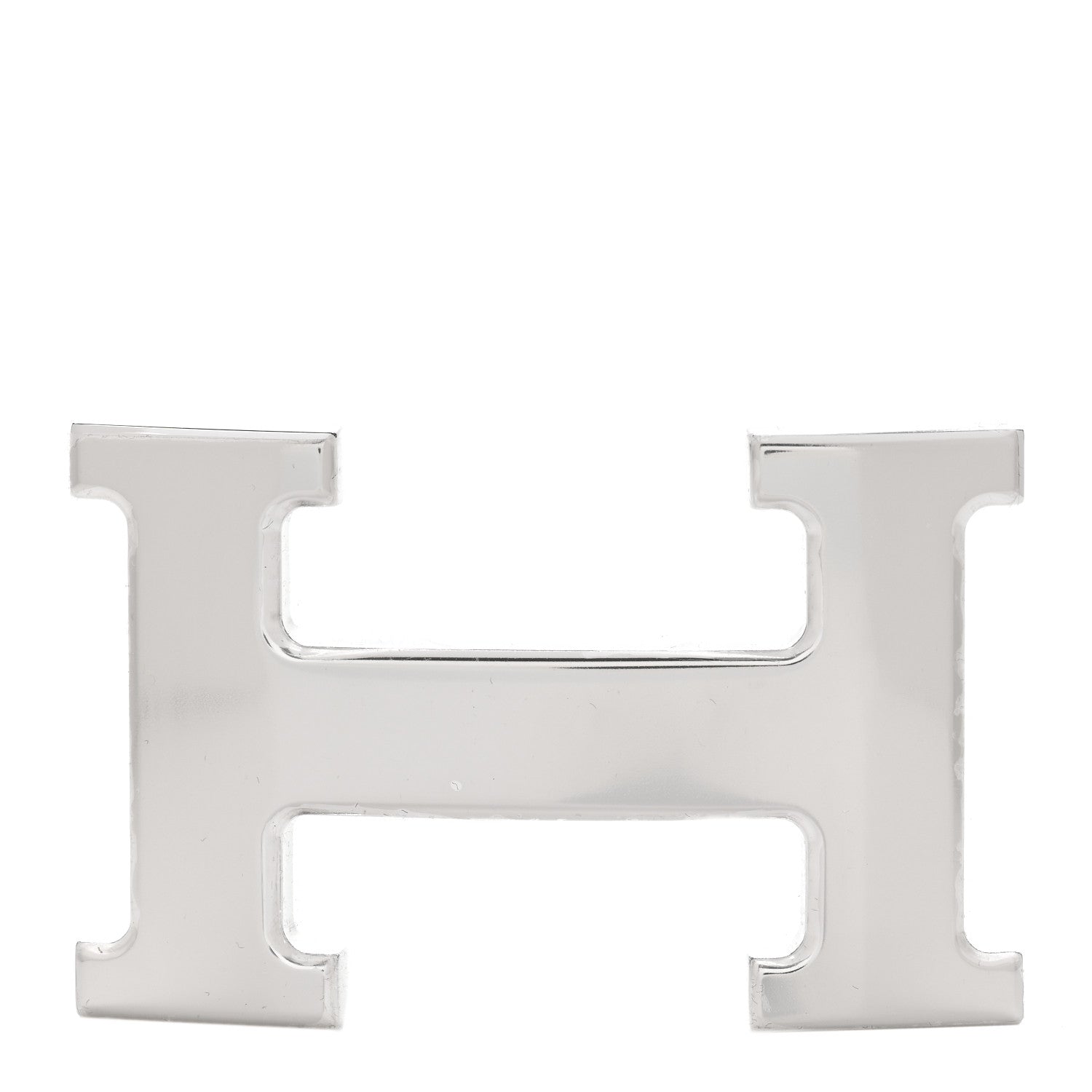 Hermes Polished Palladium 32mm H Belt Buckle Silver 1 of 5