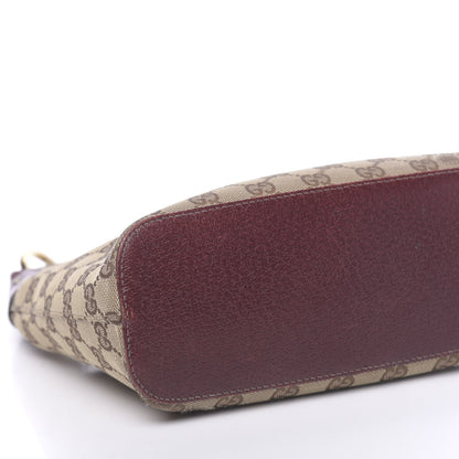 Gucci Monogram Classic Ring Hobo Burgundy 14 of 15