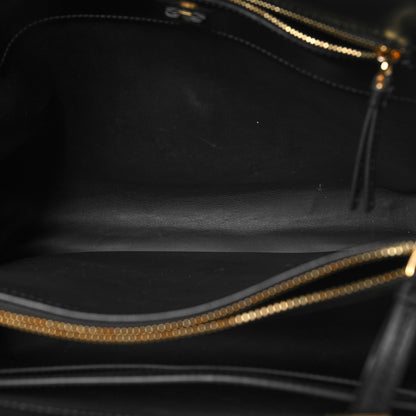 Salvatore Ferragamo Hammered Calfskin Vara Bow Chain Black Black 5 of 11