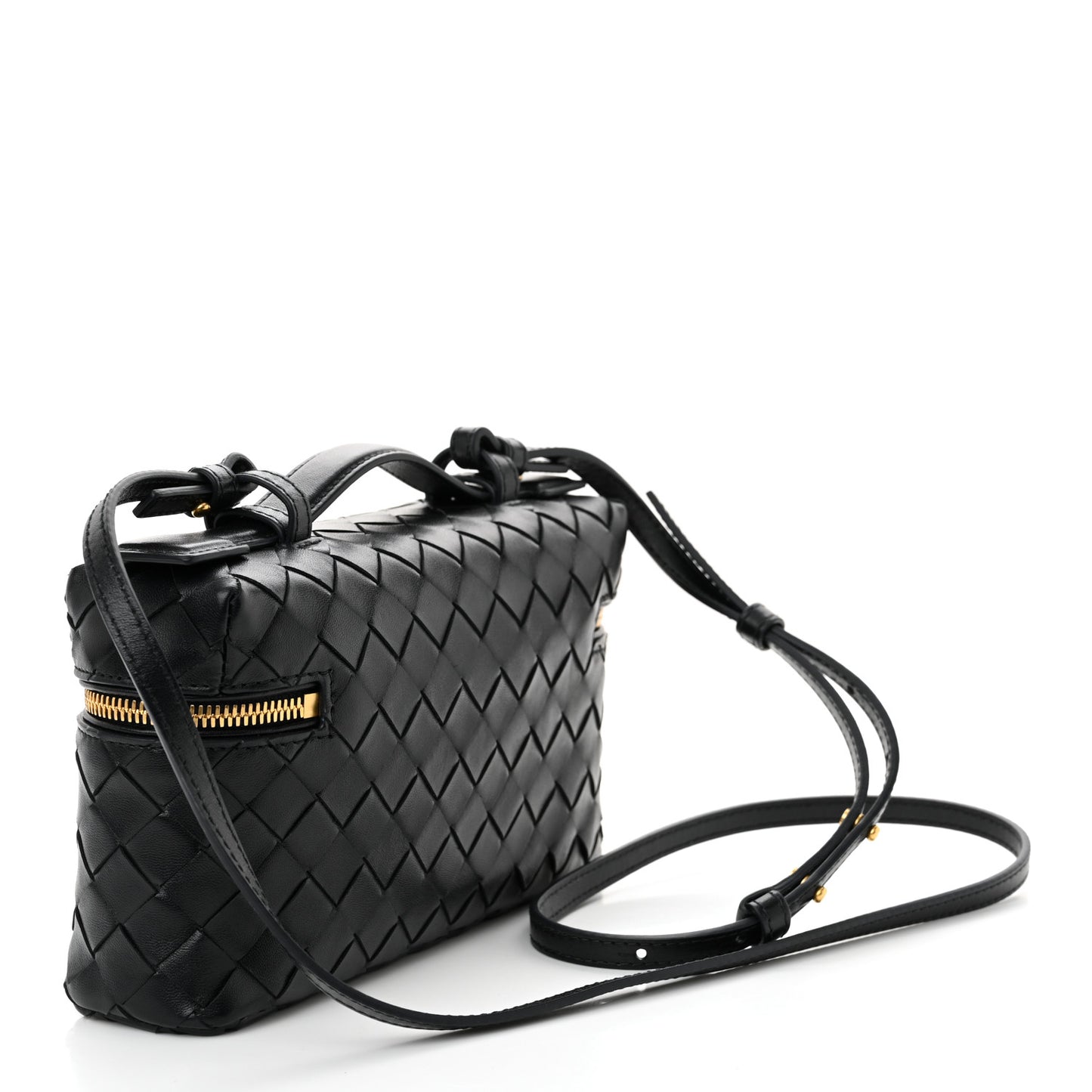 Calfskin Intrecciato Bang Bang Vanity Case Nocturnal
