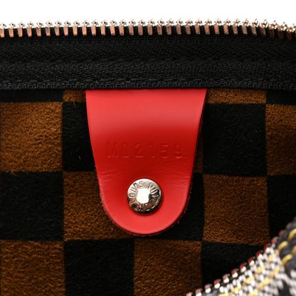 Louis Vuitton Damier Speedy Bandouliere 30 Black White 7 of 10