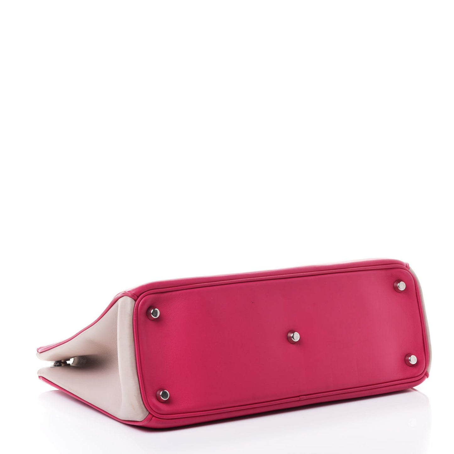 Smooth Calfskin Small Tri-Color Diorissimo Toe Fuchsia Dune