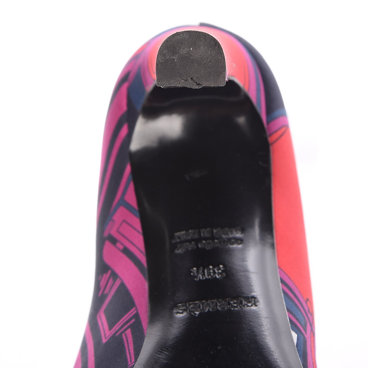 Hermes Silk Les Coupes Kloe 100 Pumps 39.5 12 of 14