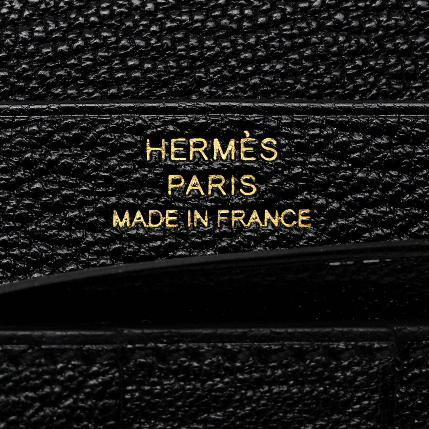 Hermes Chevre Mysore Bearn Gusset Wallet Black 6 of 8