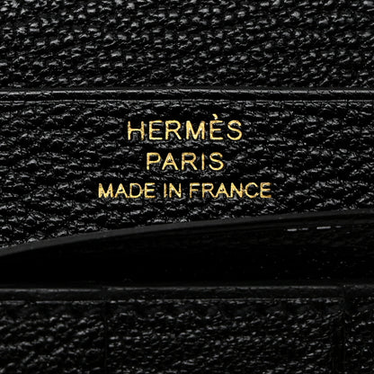 Hermes Chevre Mysore Bearn Gusset Wallet Black 6 of 8