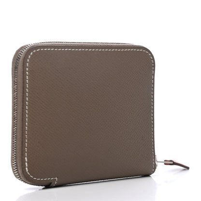 Hermes Epsom Silk'in Compact Wallet Etoupe 2 of 4