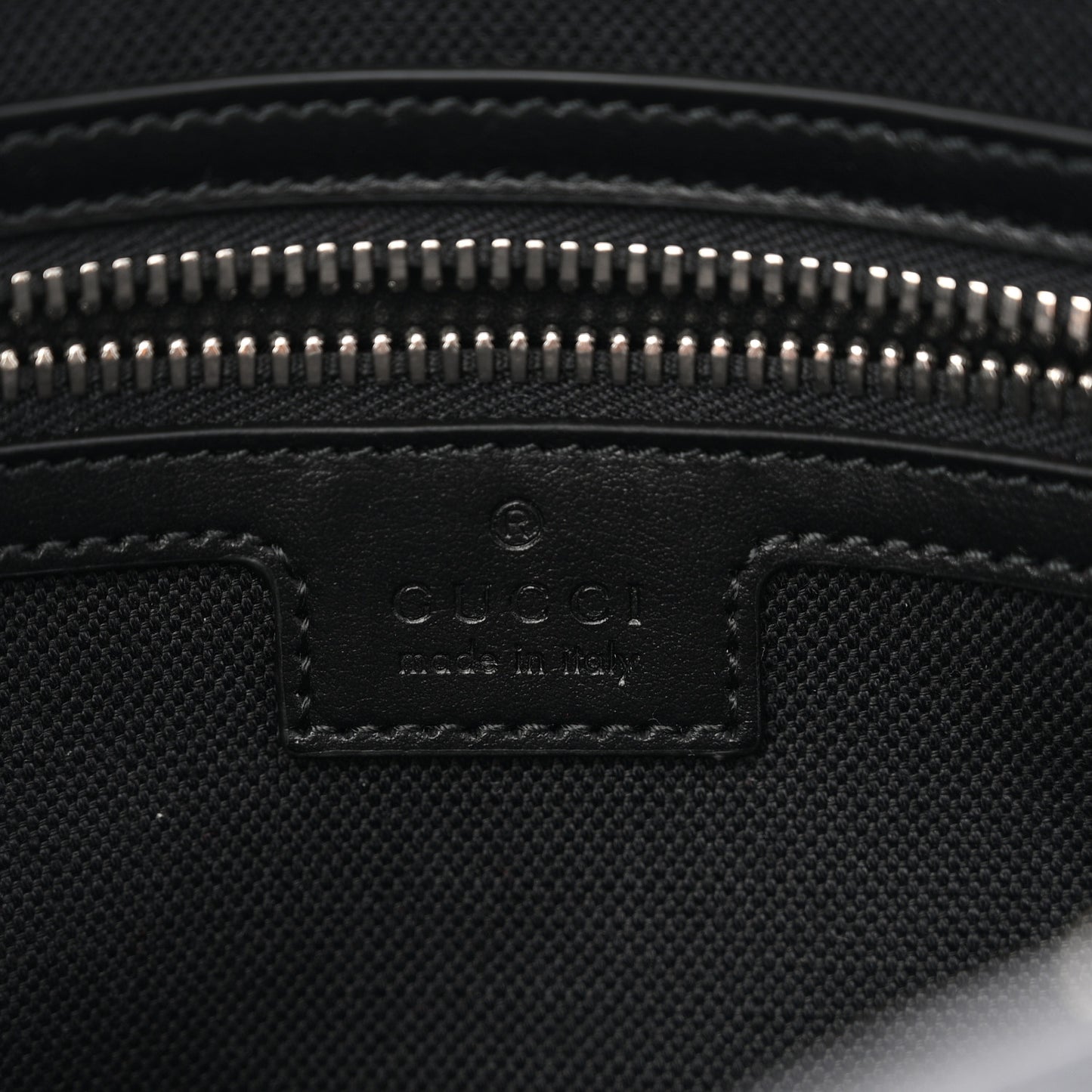 Soft GG Supreme Monogram Web Belt Bag Black Grey