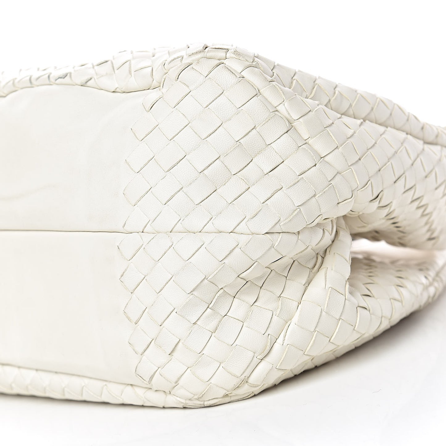 Nappa Intrecciato Medium Campana Hobo White