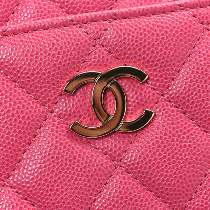 Chanel Iridescent Caviar Quilted Small Timeless Camera Case Pink 11 of 11