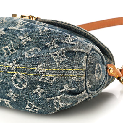 Louis Vuitton Monogram Denim Mini Pleaty Blue 9 of 10