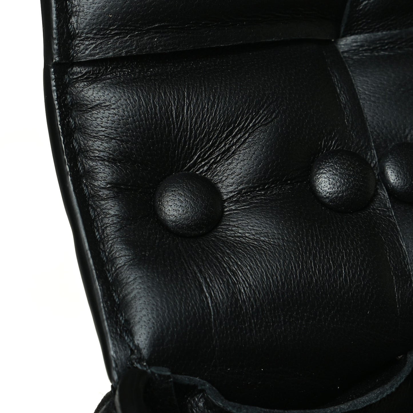 Lambskin Maxi Intreccio Padded Chain Cassette Crossbody Bag Black