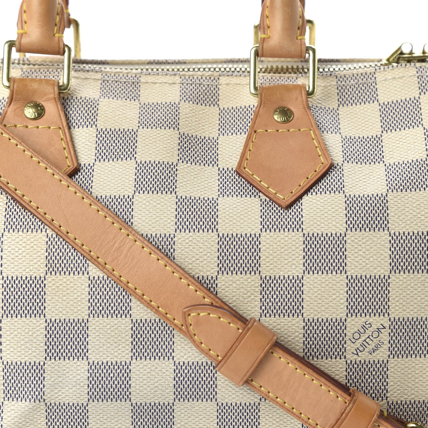 Louis Vuitton Damier Azur Speedy Bandouliere 25 10 of 10