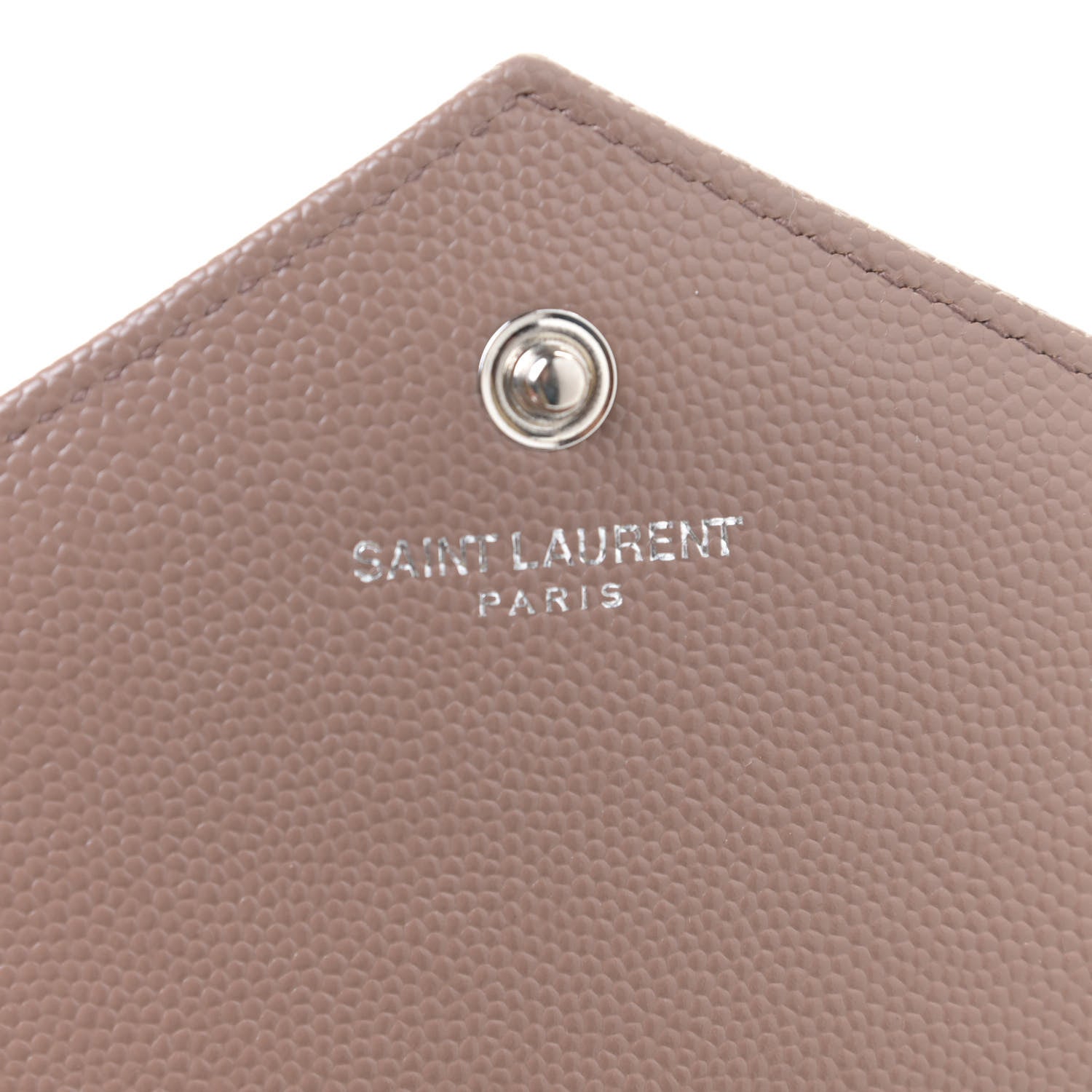 Saint Laurent Grain De Poudre Matelasse Chevron Monogram Chain Wallet Fard 7 of 9