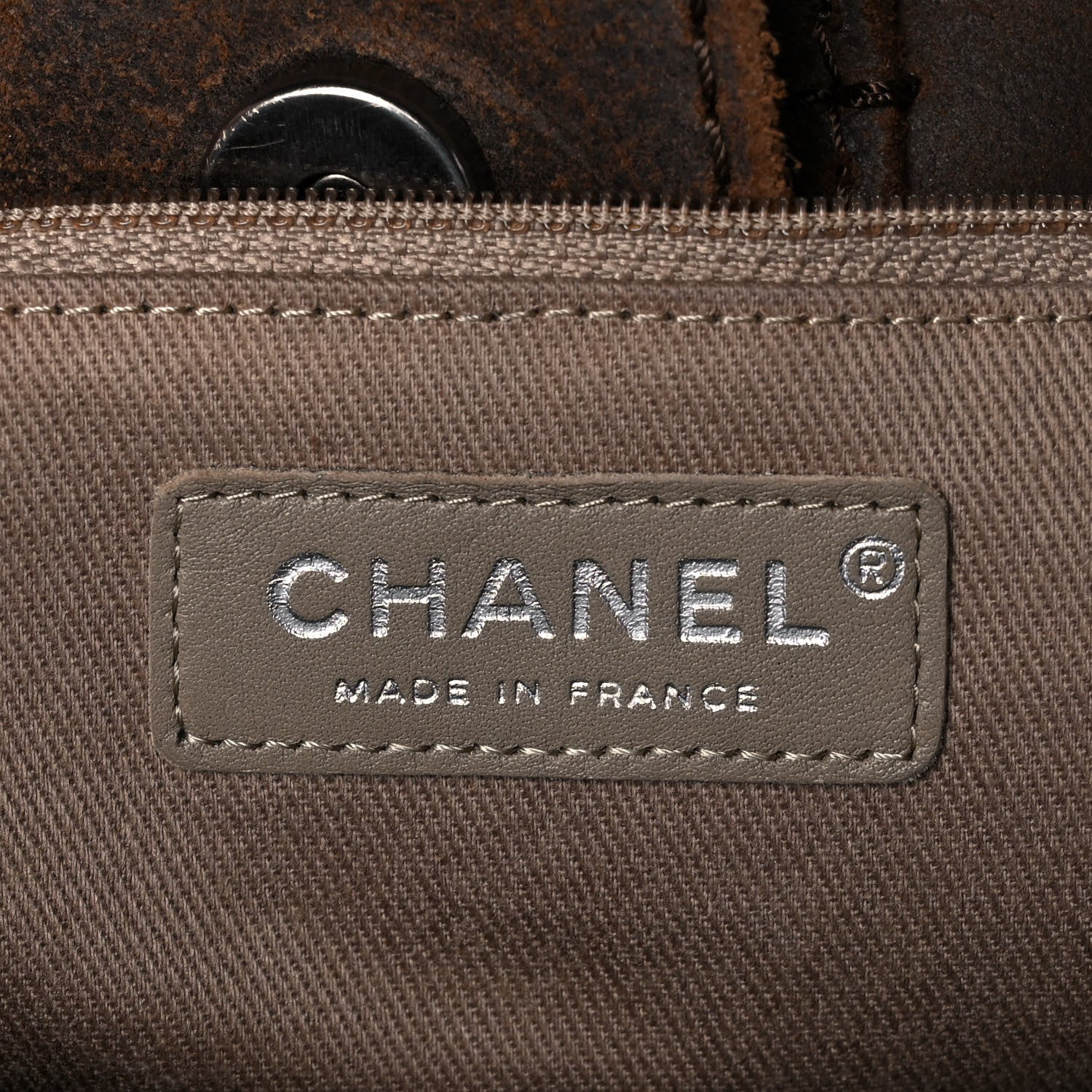 Chanel Calfskin Stitched Large Highlander Messenger Brown 6 of 16