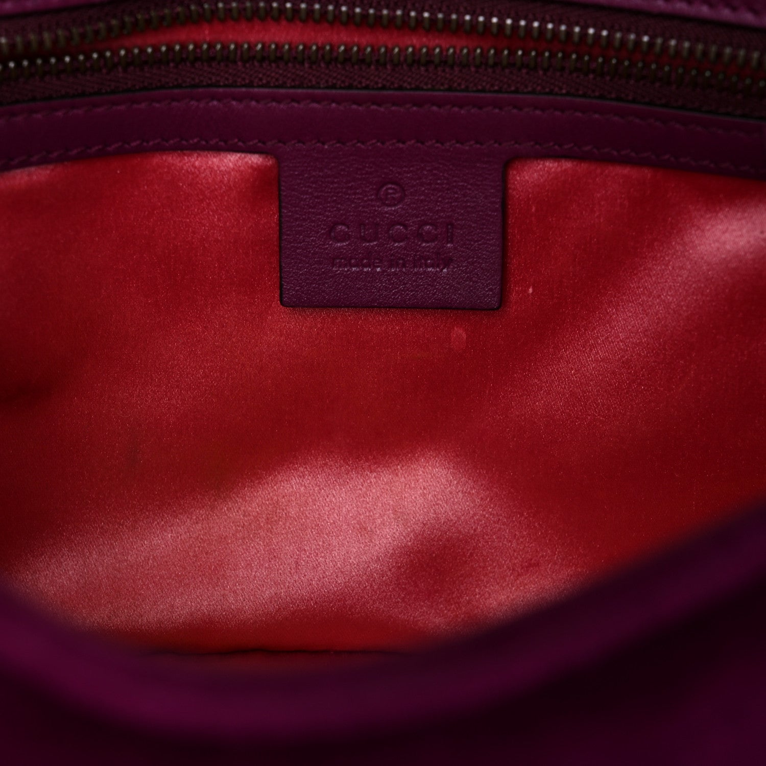 Gucci Velvet Matelasse Small GG Marmont Shoulder Bag Fuchsia Violet Cyclamen 13 of 22