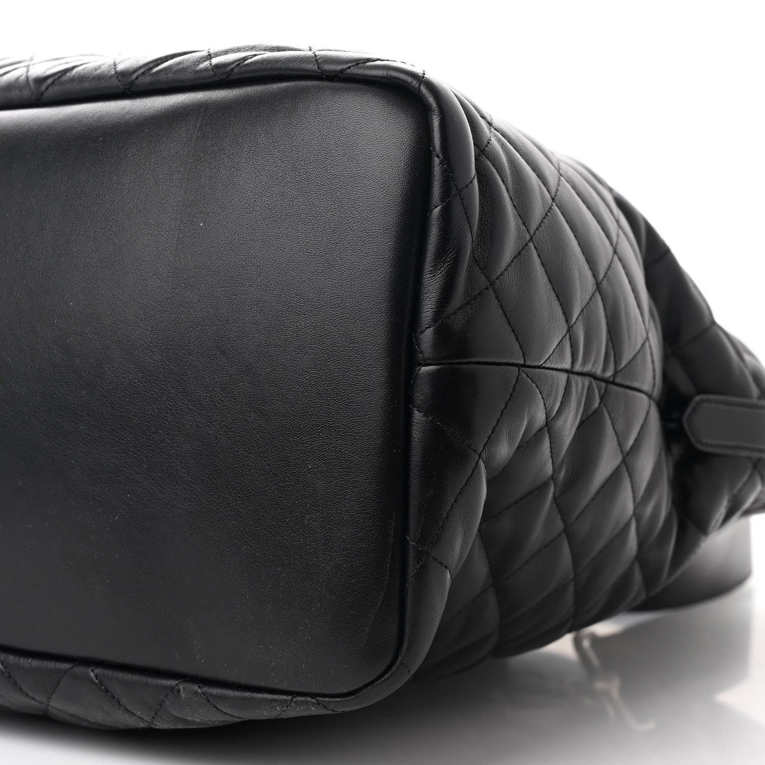 Saint Laurent Calfskin Quilted ES Giant Travel Bag Black 10 of 10