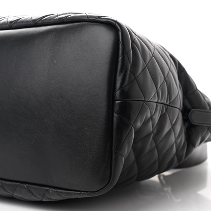 Saint Laurent Calfskin Quilted ES Giant Travel Bag Black 10 of 10