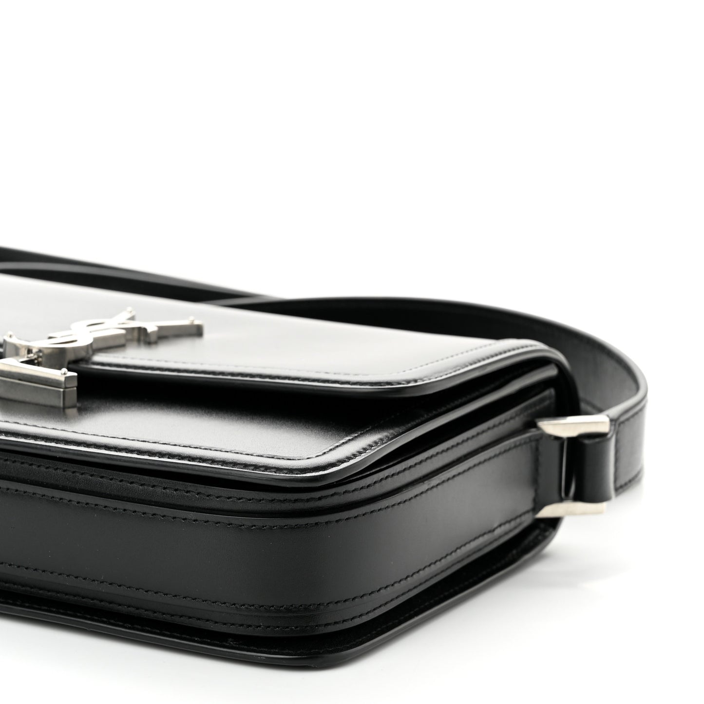 Box Calfskin Monogram Medium Solferino Satchel Black