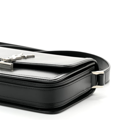 Saint Laurent Box Calfskin Monogram Medium Solferino Satchel Black 10 of 10
