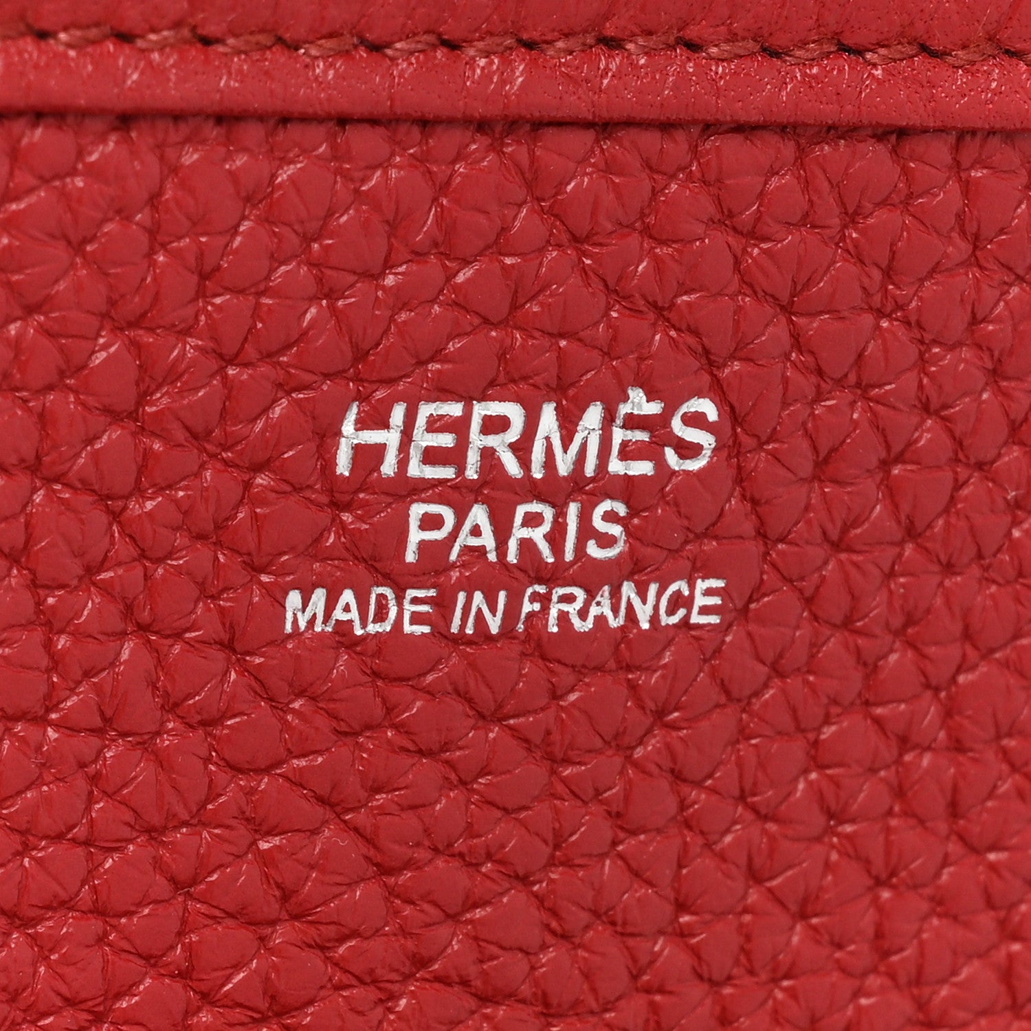 Hermes Taurillon Clemence Evelyne III GM Rouge Garance 6 of 13