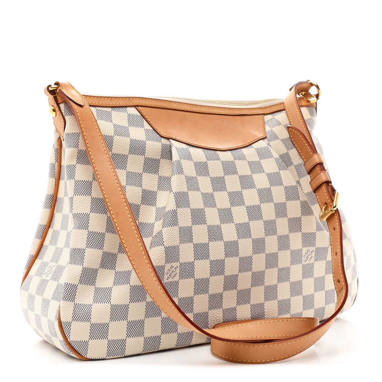 Louis Vuitton Damier Azur Siracusa MM 3 of 10