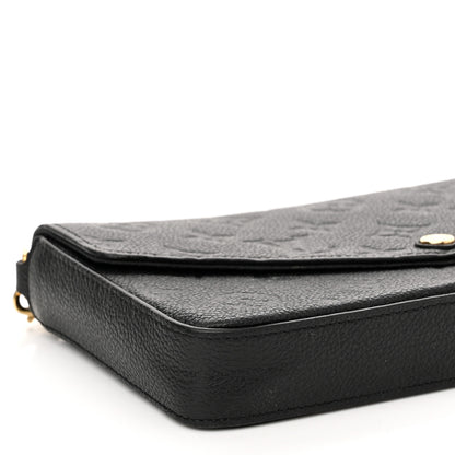 Louis Vuitton Empreinte Pochette Felicie Chain Wallet Black 9 of 13